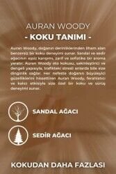 AURAN Woody Oto Kokusu İp Askılı Araç Kokusu Uzun Süre Kalıcı Odunsu Araba Kokusu 8 ml.