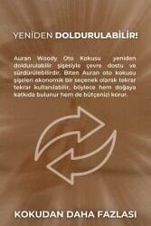 AURAN Woody Oto Kokusu İp Askılı Araç Kokusu Uzun Süre Kalıcı Odunsu Araba Kokusu 8 ml.