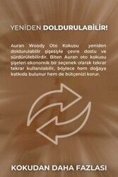 AURAN Woody Oto Kokusu İp Askılı Araç Kokusu Uzun Süre Kalıcı Odunsu Araba Kokusu 8 ml.