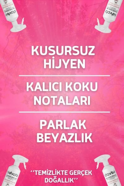 DAVBİR Bebek Pudrası Kokulu WC Kötü Koku Giderici Ultra Kalıcı Yüzey Parfümü 250 ml.