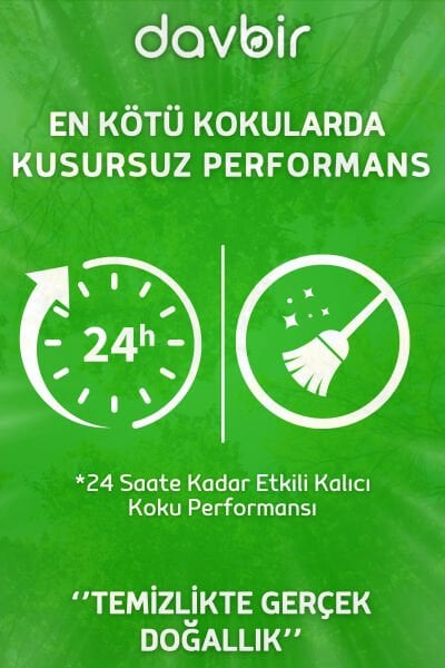 DAVBİR Yağmur Orman Kokulu WC Kötü Koku Giderici Ultra Kalıcı Yüzey Parfümü 250 ml.