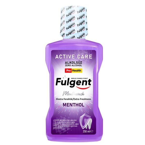 FULGENT ACTIVE CARE MOUTHWASH 250 ML   Fulgent Active-Care Menthol Günlük Ağız Bakım Suyu Gülüşünüzü Parlatır!