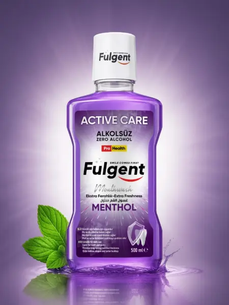 FULGENT ACTIVE CARE MOUTHWASH 250 ML   Fulgent Active-Care Menthol Günlük Ağız Bakım Suyu Gülüşünüzü Parlatır!