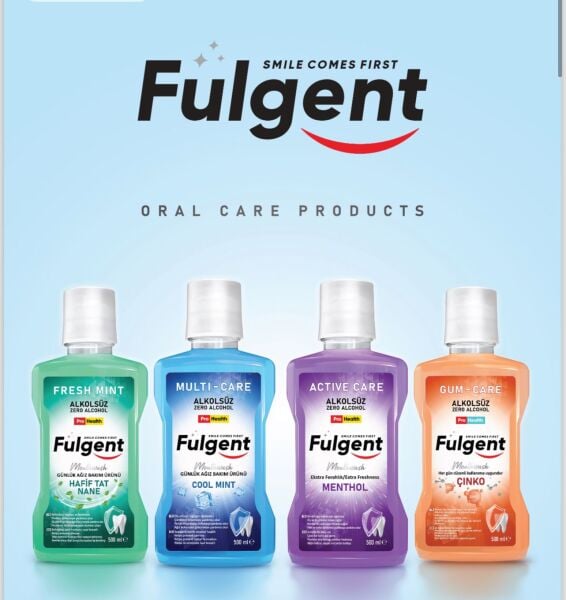 FULGENT ACTIVE CARE MOUTHWASH 250 ML   Fulgent Active-Care Menthol Günlük Ağız Bakım Suyu Gülüşünüzü Parlatır!