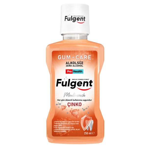 FULGENT GUM-CARE MOUTHWASH 250ML    Fulgent Gum-Care Zinc Günlük Ağız Bakım Suyu Gülüşünüzü Parlatır!
