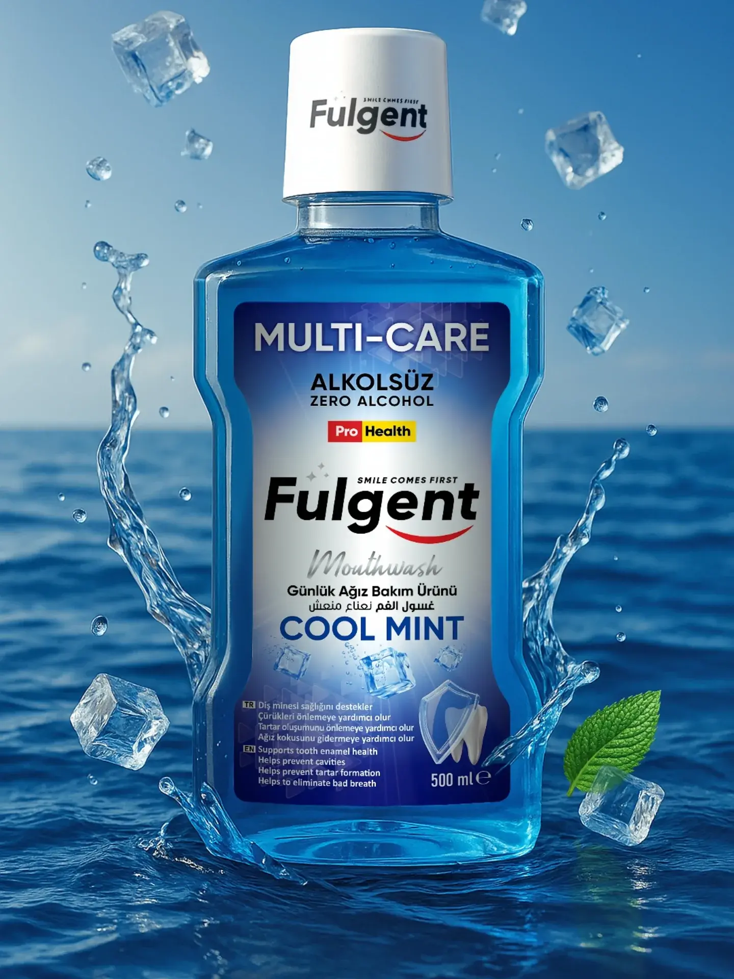 FULGENT MULTI-CARE MOUTHWASH! Günlük Ağız Bakım Suyu !500 ML