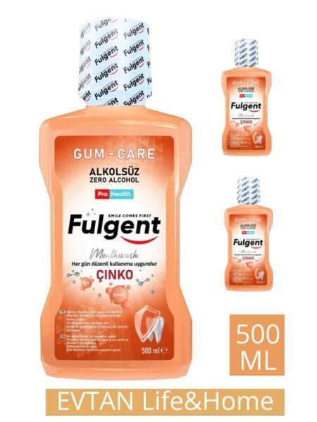 FULGENT GUM-CARE MOUTHWASH Zinc Günlük Ağız Bakım Suyu ! 500 ML KİŞİSEL BAKIM