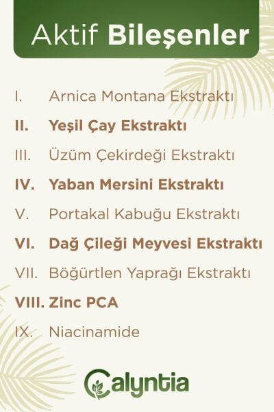 EVTAN Life&Home-CALYNTİA-Gözenek Sıkılaştırıcı,Arındırıcı Etki,Canlandıran,Cilt Yenileyici Arnika Montana Özlü  Tonik-Pore Tightening Tonic 100 ML