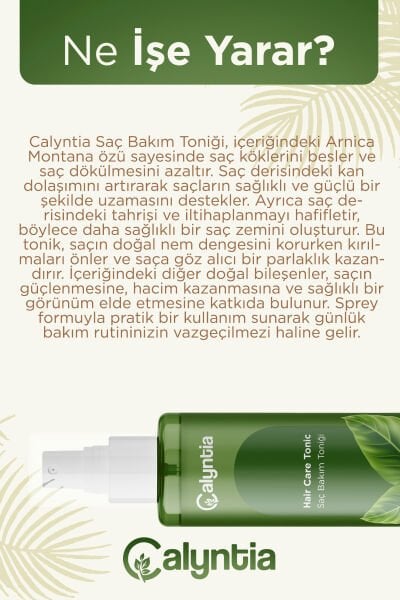 EVTAN Life&Home-CALYNTİA Arnika Montana Özlü Canlandırıcı Saç Bakım Toniği- Hair Care Tonic 100 ML