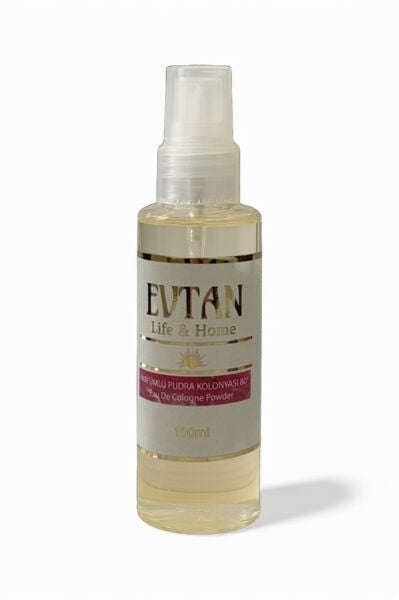EVTAN Life&Home Parfümlü 80° Pudra Kolonyası 100 ML  Pet Şişe 80° Turkish Eau De Cologne