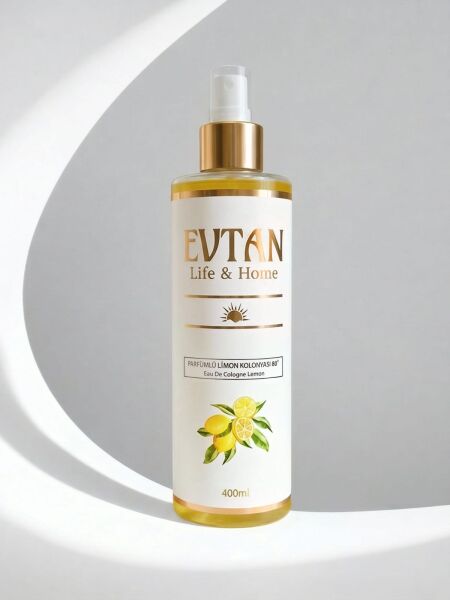 EVTAN Life & Home Parfümlü Limon Kolonyası 80° 400 ML Eau De Cologne Lemon