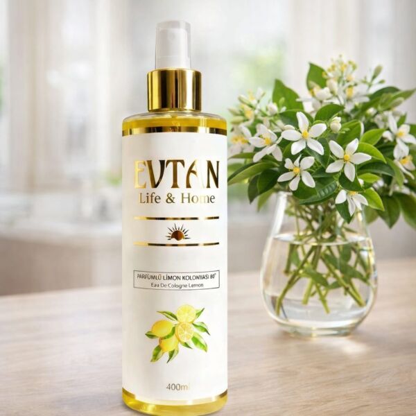 EVTAN Life & Home Parfümlü Limon Kolonyası 80° 400 ML Eau De Cologne Lemon