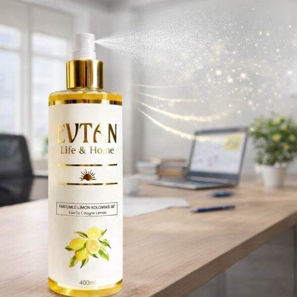 EVTAN Life & Home Parfümlü Limon Kolonyası 80° 400 ML Eau De Cologne Lemon