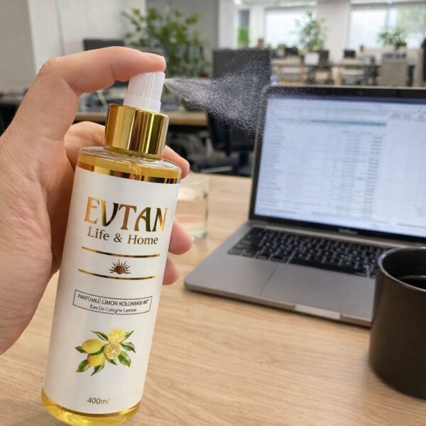 EVTAN Life & Home Parfümlü Limon Kolonyası 80° 400 ML Eau De Cologne Lemon