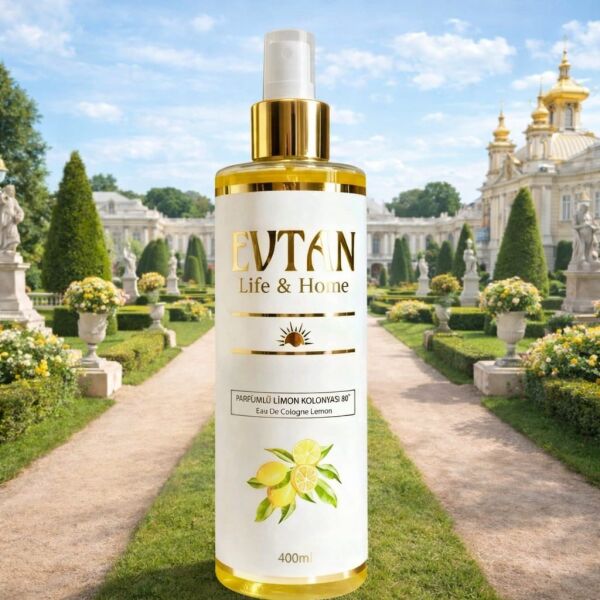 EVTAN Life & Home Parfümlü Limon Kolonyası 80° 400 ML Eau De Cologne Lemon