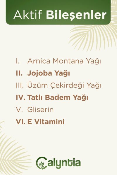 EVTAN Life&Home-Calyntia Vücut Bakim Yağı, Arnika Montana Özlü Dogal Vücut Bakim Yagi 100 ML