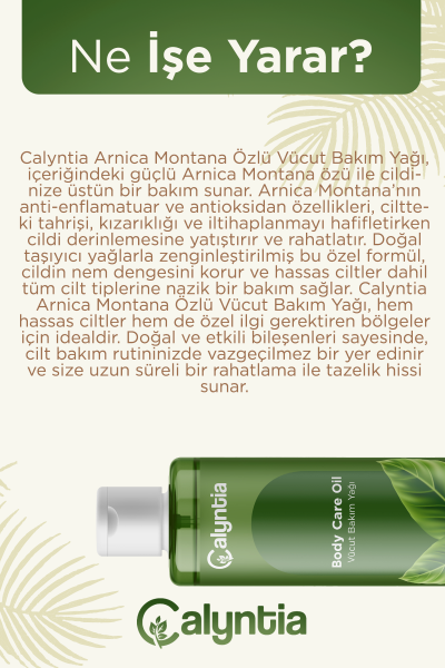 EVTAN Life&Home-Calyntia Vücut Bakim Yağı, Arnika Montana Özlü Dogal Vücut Bakim Yagi 100 ML
